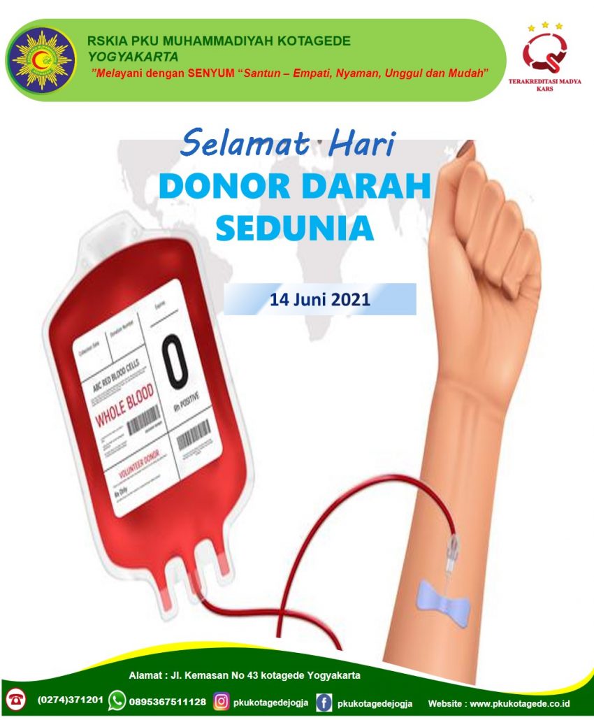 SELAMAT HARI DONOR DARAH SEDUNIA – RS. PKU Kotagede